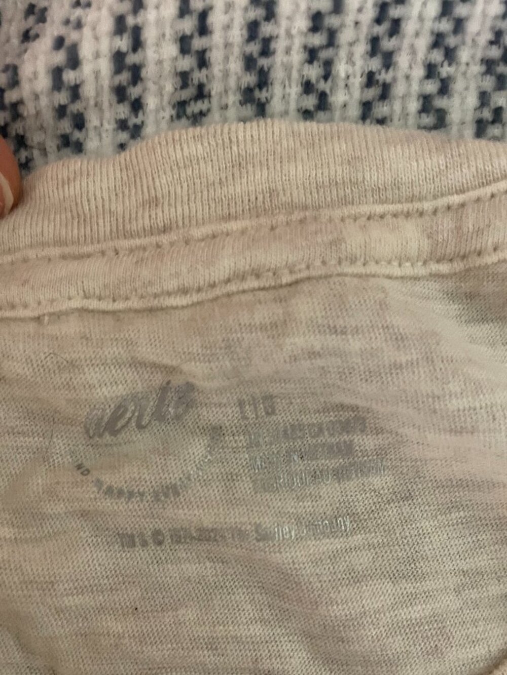 Aerie Find Happy Everywhere Graphic Oversized Boyfriend Tee Heather Oatmeal - Picture 3 of 3